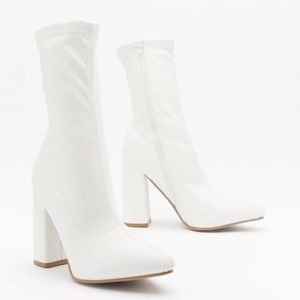 White Sock Booties